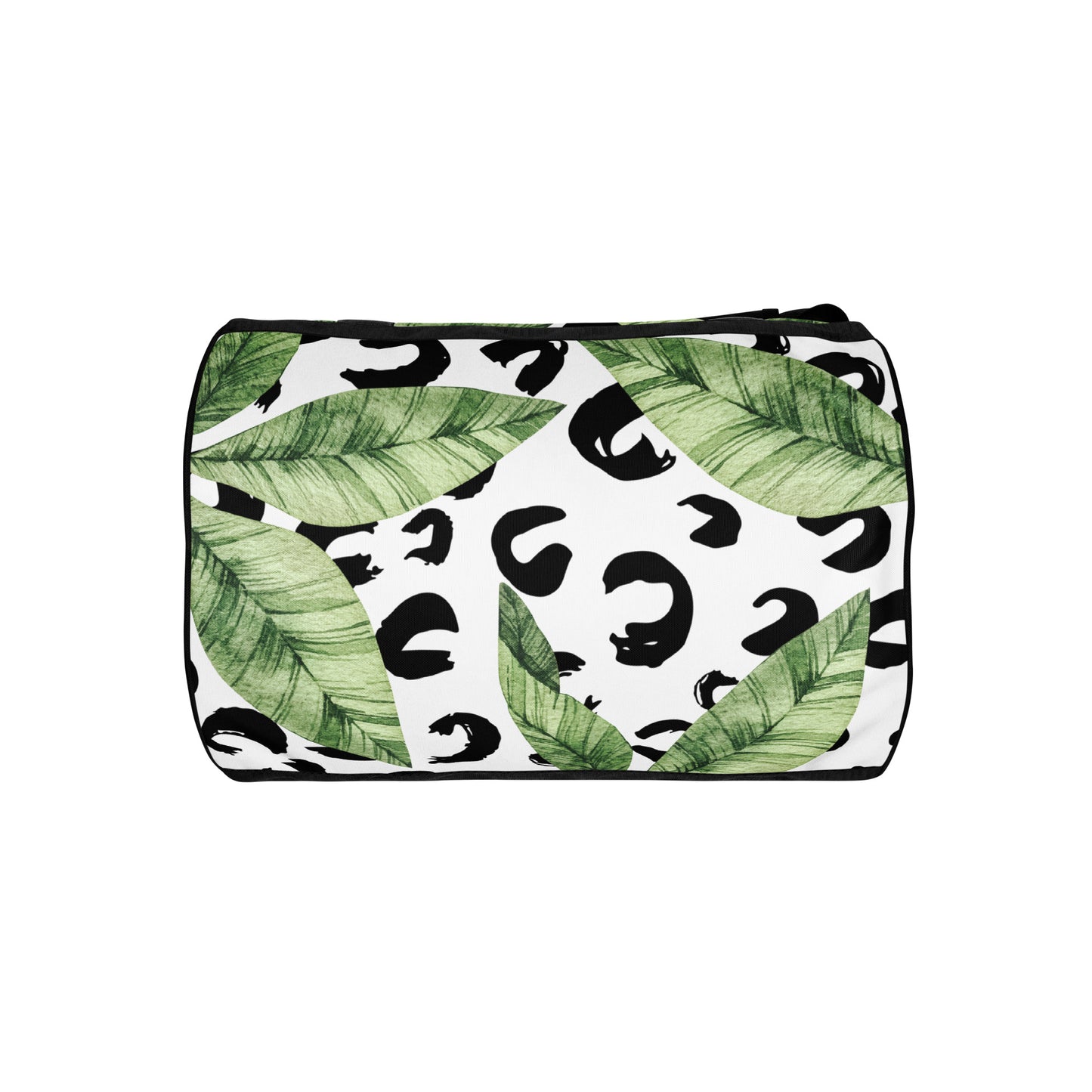 Leafy Leopard Print Duffle Bag