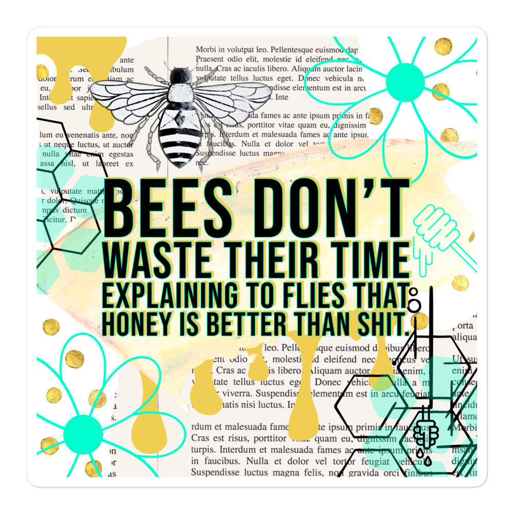 Queen Bee Bubble-free stickers