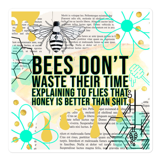 Queen Bee Bubble-free stickers