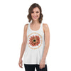 Floral Eckhart Tolle Women's Flowy Racerback Tank